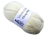 VIKING WOOL włóczka 502 ECRU KREM Viking Garn 50g 100m 100% wełna czesankowa HIGHLAND na sweter czapkę GOLD-POL Warszawa