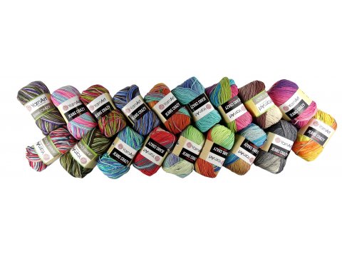 Jeans Crazy 8208 MIX ZIELONY/NIEBIESKI YarnArt 50g 160m mix cieniutkiej bawełny na letnie dzianiny maskotki w Goldpol Warszawa