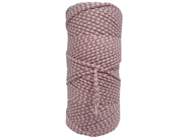 Sznurek 3mm 100m by GOLD-POL kolekcja CLASSIC BEIGE / OLD PINK pleciony bawełniany ozdobny sklep ze sznurkami Warszawa