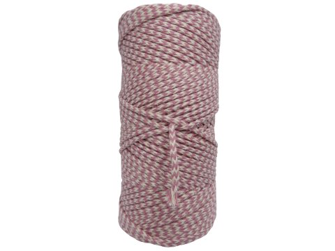 Sznurek 3mm 100m by GOLD-POL kolekcja CLASSIC BEIGE / OLD PINK pleciony bawełniany ozdobny sklep ze sznurkami Warszawa