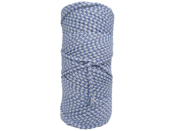 Sznurek 3mm 100m by GOLD-POL kolekcja CLASSIC ECRU / BLUE pleciony bawełniany ozdobny sklep ze sznurkami Warszawa