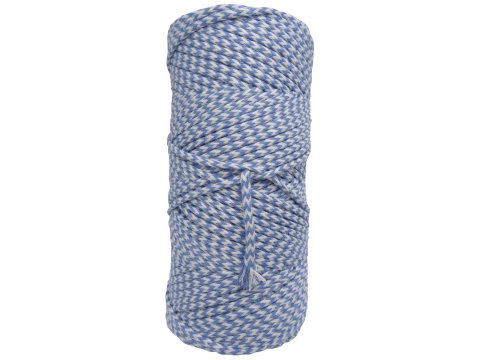 Sznurek 3mm 100m by GOLD-POL kolekcja CLASSIC ECRU / BLUE pleciony bawełniany ozdobny sklep ze sznurkami Warszawa