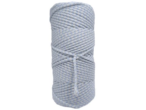 Sznurek 3mm 100m by GOLD-POL kolekcja CLASSIC ECRU / BABY BLUE pleciony bawełniany ozdobny sklep ze sznurkami Warszawa