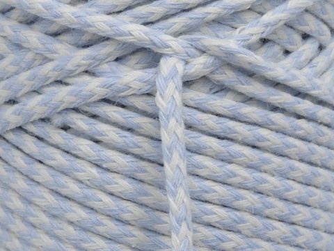 Sznurek 3mm 100m by GOLD-POL kolekcja CLASSIC ECRU / BABY BLUE pleciony bawełniany ozdobny sklep ze sznurkami Warszawa