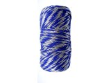 Sznurek 1,5mm bawełniany ozdobny MIX SZAFIR/SREBRNY 50m 1PLY BY GOLD-POL świąteczny do rozczesywania makramy hurtownia sznur