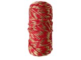Sznurek 1,5mm bawełniany ozdobny MIX CZERWONY/ZŁOTY 50m 1PLY BY GOLD-POL świąteczny do rozczesywania makramy hurtownia sznur