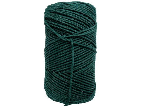 Sznurek 1mm 100m BY GOLD-POL DARK GREEN pleciony bawełniany ozodbny do świec sklep ze sznurkami Warszawa