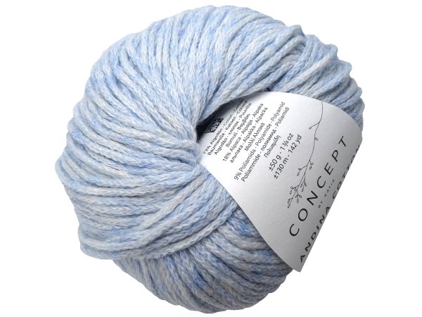 ANDINA COTTON 62 MIX BŁĘKITU 50g 130m włóczka Katia mix bawełny z alpaką włóczki Kati największy wybór w Warszawie
