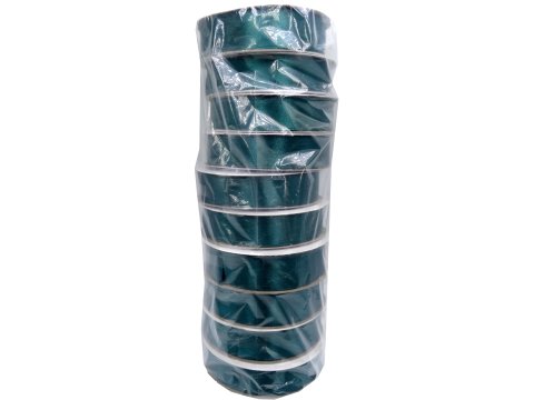 18mm wstążka dwustronna 25m 8306 BUTELKOWA ZIELONA atłasowa DF 100% polyester satynowa z dużym połyskiem wstążki GOLD-POL