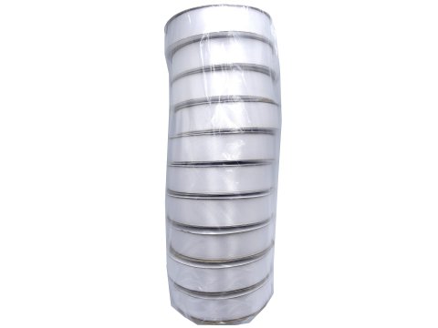 18mm wstążka dwustronna 25m 8200 BIAŁA OPTIC atłasowa DF 100% polyester satynowa z dużym połyskiem wstążki GOLD-POL