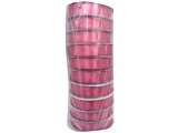 18mm wstążka dwustronna 25m 8258 RÓŻOWA CIEPŁA atłasowa DF 100% polyester satynowa z dużym połyskiem wstążki GOLD-POL
