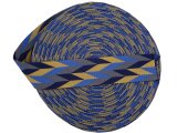 50mm taśma nośna ESPANA 07 cena za 1m MIX BRĄZ/NIEBIESKI 5cm dwustronna do toreby plecaka na uszy rączki pasek taśmy nośne