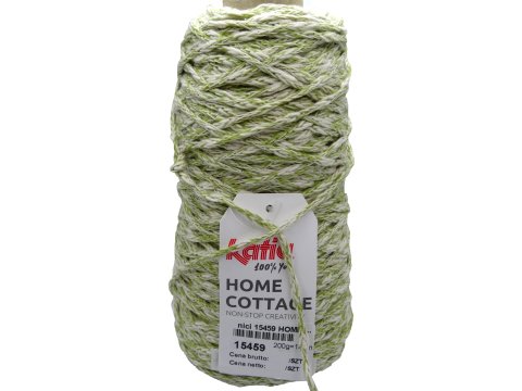 HOME COTTAGE 201 ZIELONY OLIWKA od KATIA 200g 140m 3mm sznurek na letnie projekty torby dywany poduszki siatki vintage