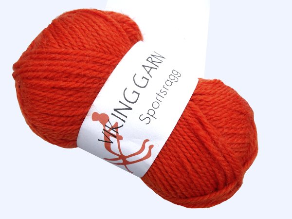 SPORTSRAGG włóczka 551 ORANGE POMARAŃCZOWY Viking Garn 50g 100m mix wełny sport czapki kominy szaliki skarpety sklep GOLD-POL