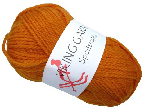 SPORTSRAGG włóczka 544 MORELA JASNY POMARAŃCZOWY Viking Garn 50g 100m mix wełny sport czapki kominy szaliki sklep GOLD-POL