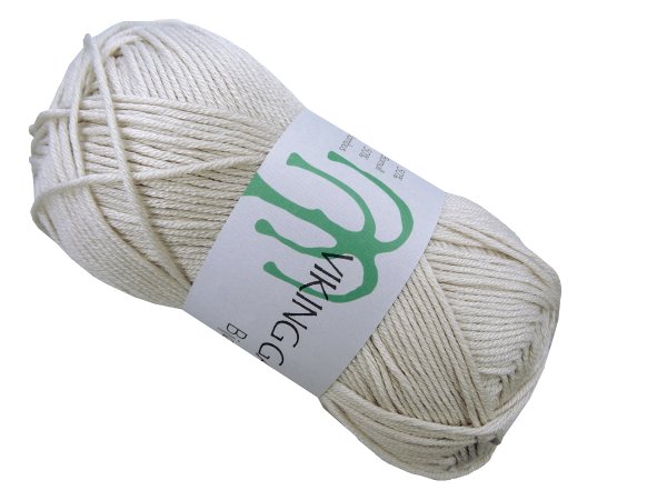 BJORK włóczka 506 ECRU KREM Viking Garn 50g 147m bambusowa cienka śliska z połyskiem tylko w Goldpol