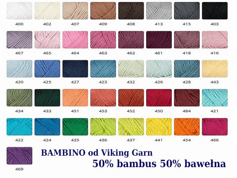 BAMBINO włóczka 421 AQUA AKWAMARYN Viking Garn 50g 176m bambusowa cienka śliska z połyskiem tylko w Goldpol
