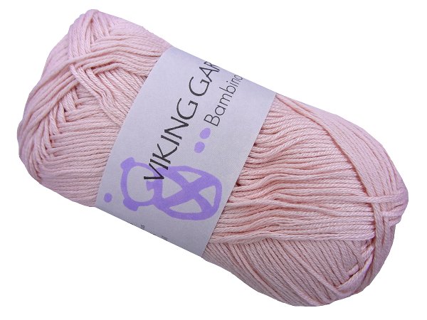 BAMBINO włóczka 465 RÓŻ SŁODKI Viking Garn 50g 176m bambusowa cienka śliska z połyskiem tylko w Goldpol