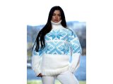 SNORRE włóczka 209 BRĄZ MELANGE Viking Garn 100g 100m 100% wełna czesankowa HIGHLAND z Peru na sweter genser koc czapkę komin