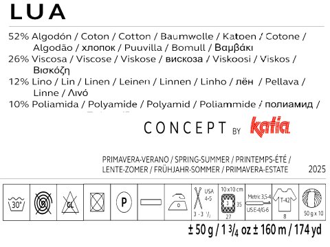LUA włóczka 103 RÓŻ JASNY MELANŻ Katia 50g 160m mix eco bawełny wiskozy lny włóczki Kati największy wybór w Warszawie