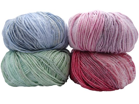LUA włóczka 102 BŁĘKITNY MELANŻ Katia 50g 160m mix eco bawełny wiskozy lny włóczki Kati największy wybór w Warszawie