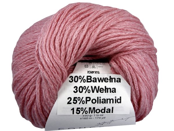 EUNOIA włóczka 103 RÓŻ MELANŻ Katia 50g 160m mix bawełny wełny włóczki Kati największy wybór w Warszawie
