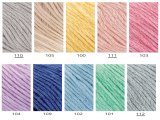 EUNOIA włóczka 101 ZIELONY MELANŻ Katia 50g 160m mix bawełny wełny włóczki Kati największy wybór w Warszawie
