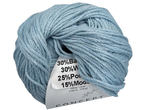 EUNOIA włóczka 102 BŁĘKITNY MELANŻ Katia 50g 160m mix bawełny wełny włóczki Kati największy wybór w Warszawie