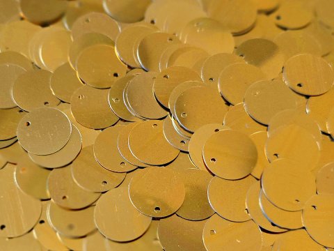 Cekiny kółka 15mm 6 ZŁOTE rybia łuska cena za 100g sklep z cekinami największy wybór Warszawa