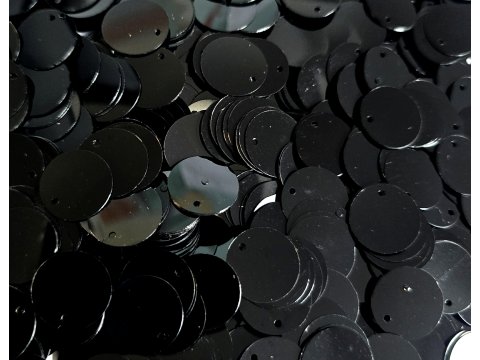 Cekiny kółka 15mm 31 CZARNE rybia łuska cena za hurt 2500g 2,5kg sklep z cekinami największy wybór Warszawa