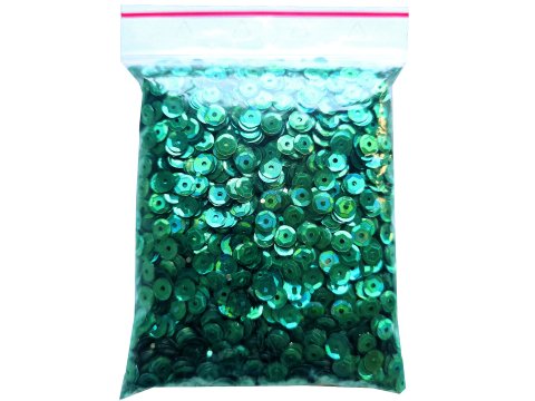 Cekiny kółka 6mm 100g hologram exotic D33 Zielony Mięta cena detaliczna 100g sklep z cekinami największy wybór Warszawa