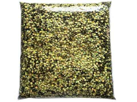 Cekiny kółka 6mm 100g hologram exotic D30 Złoty cena detaliczna 100g sklep z cekinami największy wybór Warszawa