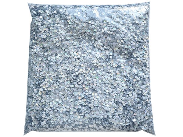 Cekiny kółka 6mm 2,5kg hologram exotic D35 Srebrne cena za hurt 2500g sklep z cekinami największy wybór Warszawa