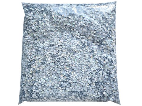 Cekiny kółka 6mm 2,5kg hologram exotic D35 Srebrne cena za hurt 2500g sklep z cekinami największy wybór Warszawa