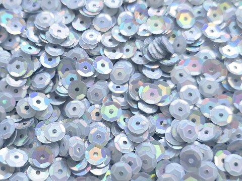 Cekiny kółka 6mm 2,5kg hologram exotic D35 Srebrne cena za hurt 2500g sklep z cekinami największy wybór Warszawa