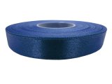 12mm wstążka atłasowa 144 Granatowa rolka 25m 100% nylon satynowa ozdobna na kokardki dekorację świąteczne