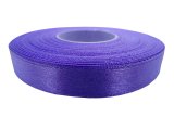 12mm wstążka atłasowa 114 Fioletowa Lawendowa rolka 25m 100% nylon satynowa ozdobna na kokardki dekorację świąteczne
