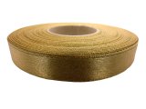 12mm wstążka atłasowa 128 Jasna Miodowa rolka 25m 100% nylon satynowa ozdobna na kokardki dekorację świąteczne