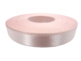 12mm wstążka atłasowa 123 Łososiowa Zgaszona rolka 25m 100% nylon satynowa ozdobna na kokardki dekorację świąteczne