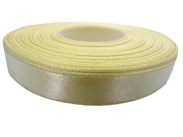 12mm wstążka atłasowa Z266 Ciemne Ecru Słomkowa Beżowa rolka 25m 100% nylon satynowa ozdobna na kokardki dekorację świąteczne