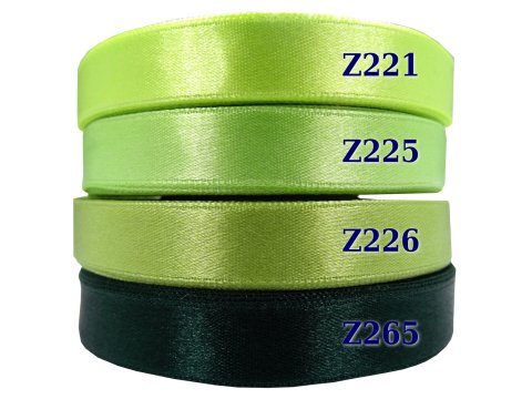 12mm wstążka atłasowa Z226 Oliwkowa rolka 25m 100% nylon satynowa ozdobna na kokardki dekorację świąteczne