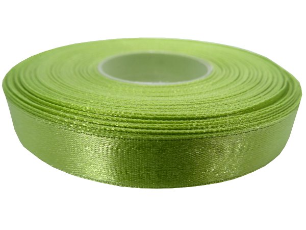 12mm wstążka atłasowa Z226 Oliwkowa rolka 25m 100% nylon satynowa ozdobna na kokardki dekorację świąteczne