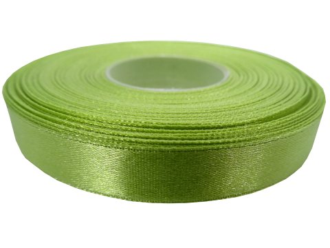 12mm wstążka atłasowa Z226 Oliwkowa rolka 25m 100% nylon satynowa ozdobna na kokardki dekorację świąteczne