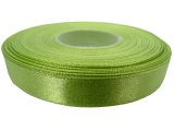 12mm wstążka atłasowa Z226 Oliwkowa rolka 25m 100% nylon satynowa ozdobna na kokardki dekorację świąteczne