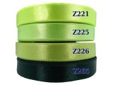 12mm wstążka atłasowa Z265 Butelkowa Zielona rolka 25m 100% nylon satynowa ozdobna na kokardki dekorację świąteczne
