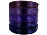 12mm wstążka atłasowa Z190 Bakłażanowa rolka 25m 100% nylon satynowa ozdobna na kokardki dekorację świąteczne
