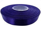 12mm wstążka atłasowa Z189 Indygo Niebieska Fioletowa rolka 25m 100% nylon satynowa ozdobna na kokardki dekorację świąteczne