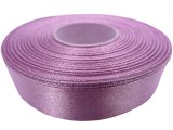 18mm wstążka atłasowa 126 Różowa Lila rolka 25m 100% nylon satynowa ozdobna na kokardki dekorację świąteczne