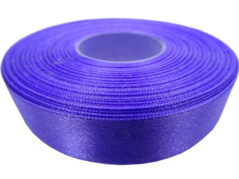 18mm wstążka atłasowa 114 Lawendowa Fioletowa rolka 25m 100% nylon satynowa ozdobna na kokardki dekorację świąteczne