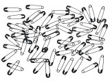 Agrafki 18mm "000" CZARNE 1728szt agrafka luzem do numerów startowych od importera